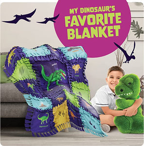 Dinosaur Tuck N' Tie Fleece Blanket Kit