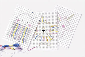 Embroidery boards White - Animals