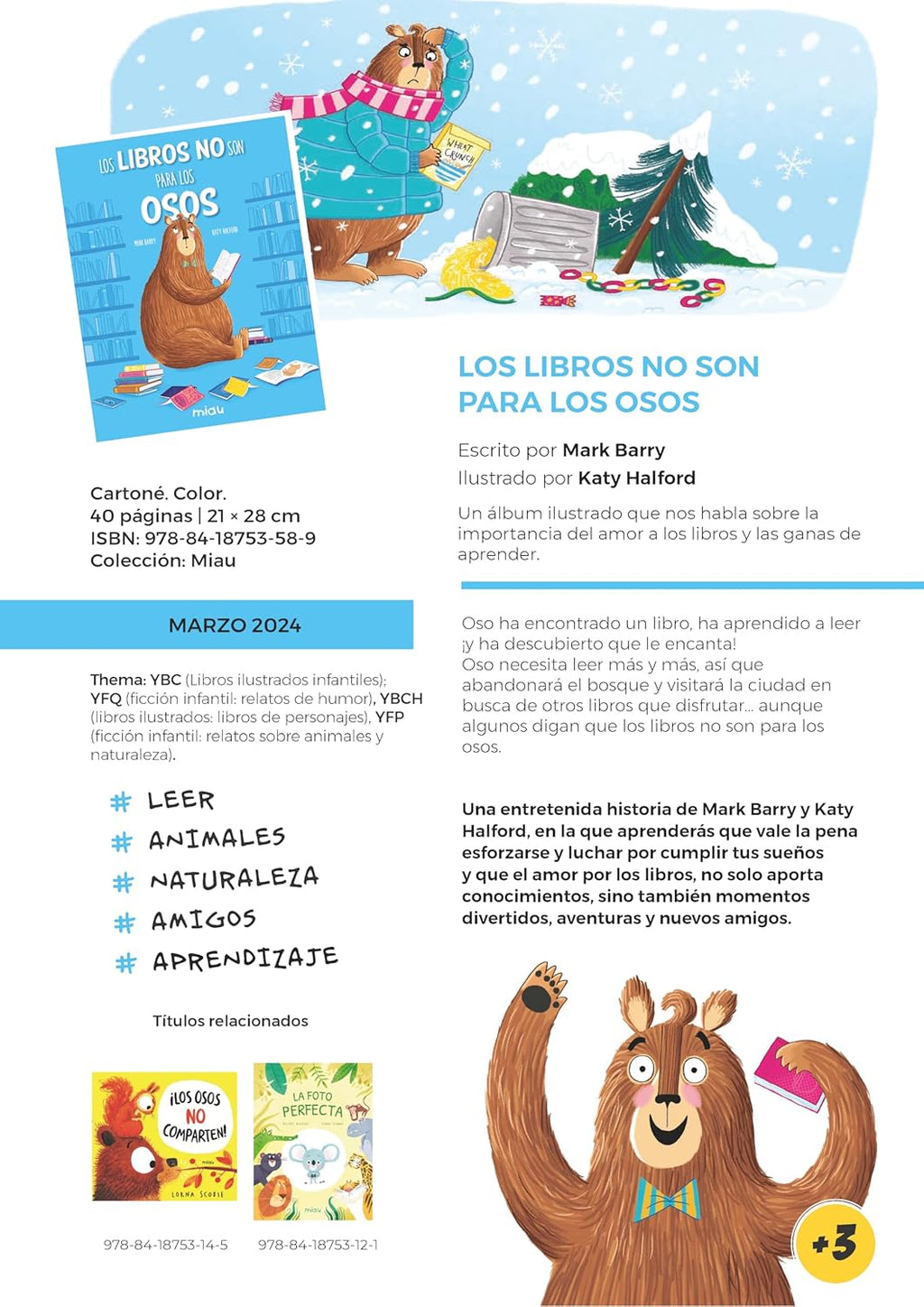 Los Libros No Son Para los Osos