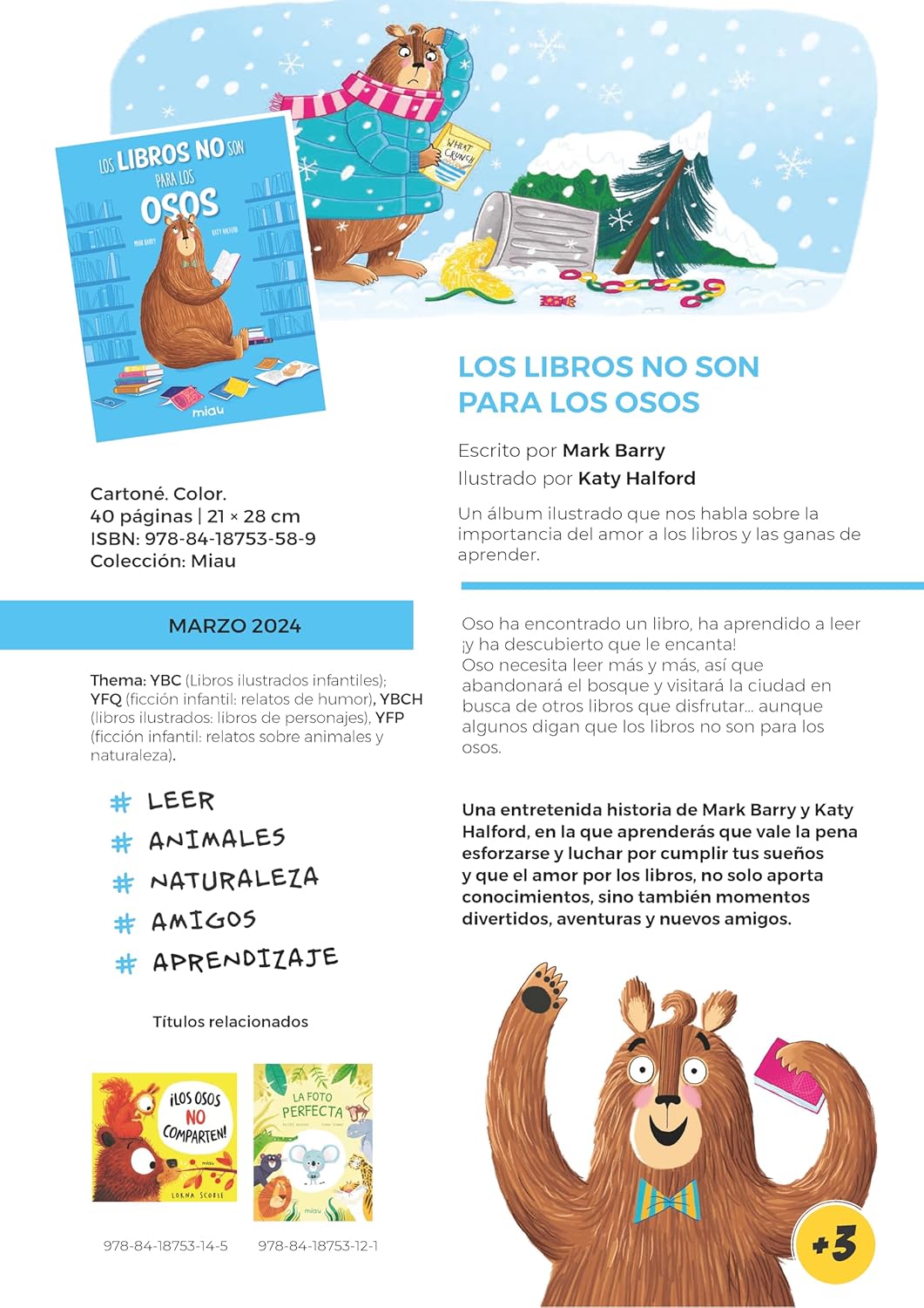 Los Libros No Son Para los Osos