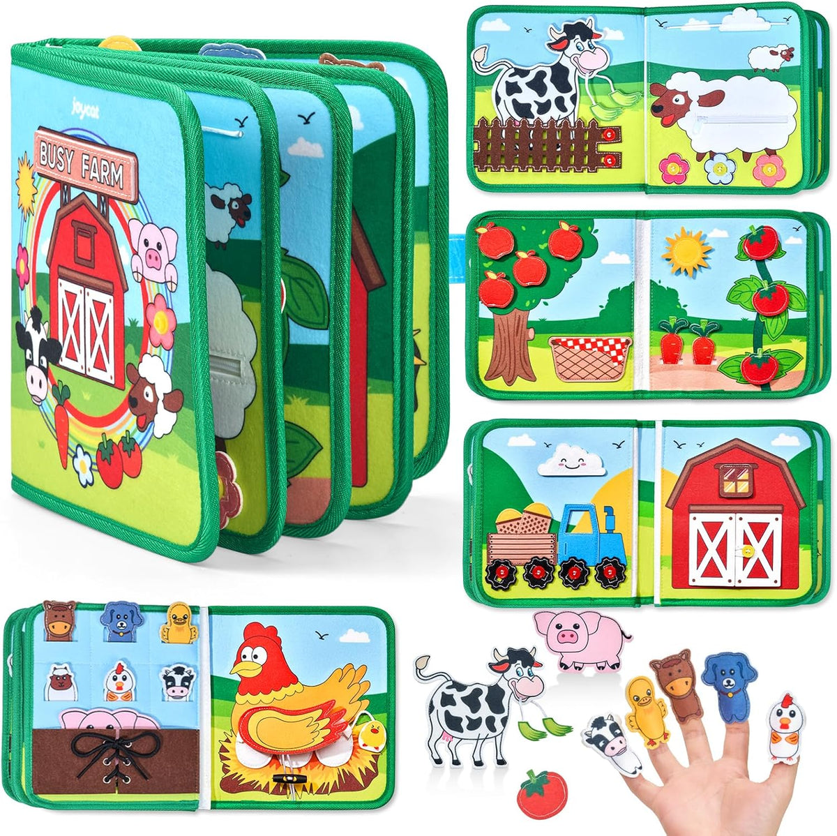 Joycat Farm Animal Kids Busy  Book