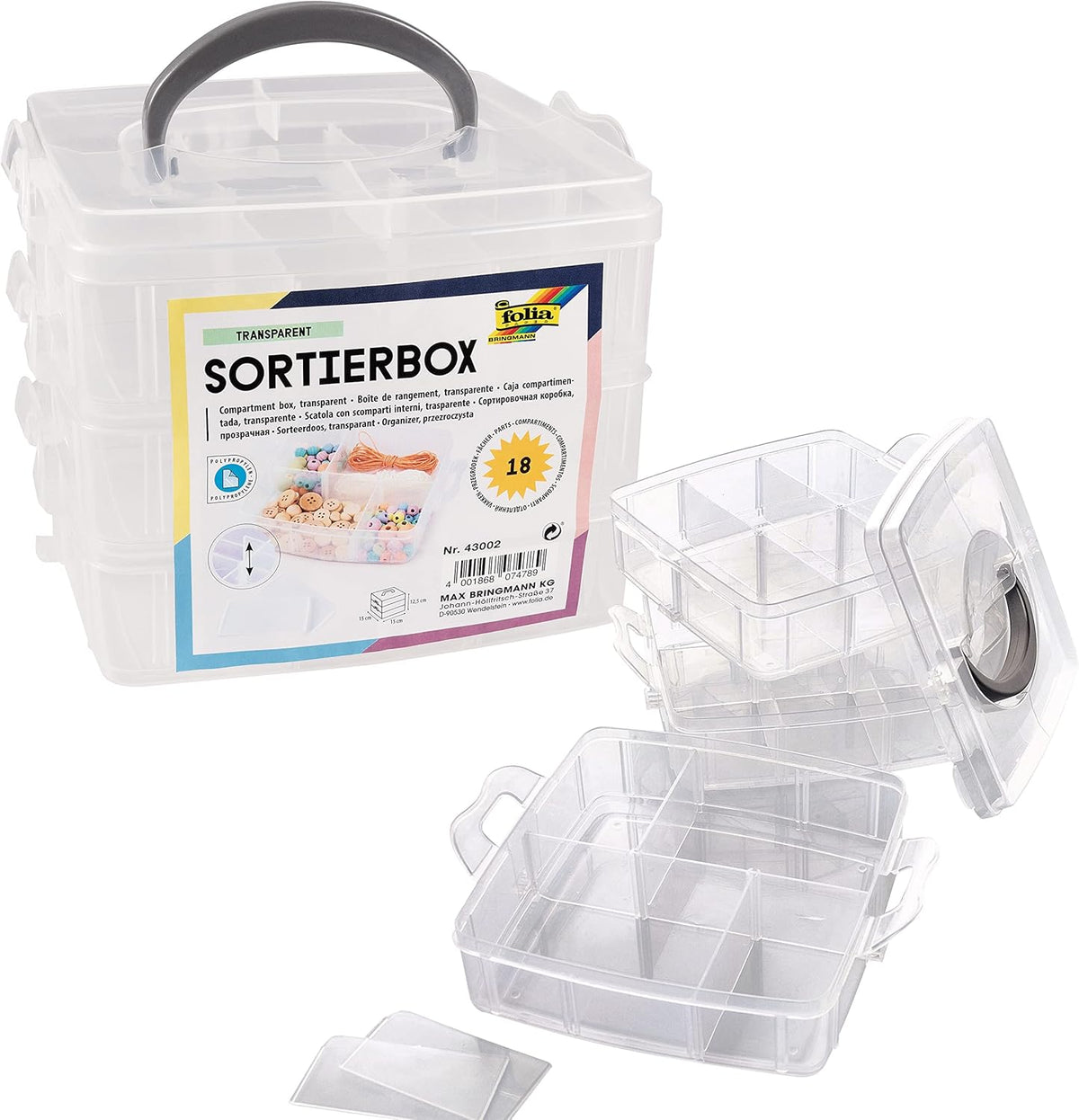 Compartment Box Transparent
