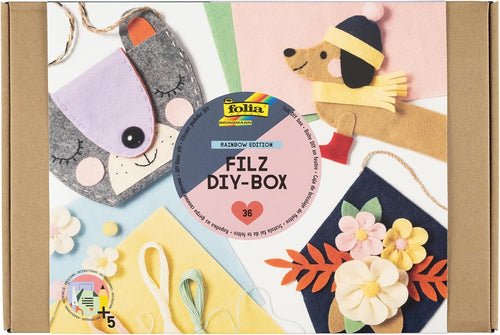 Felt DIY-Box Rainbow Edition