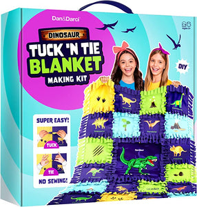 Dinosaur Tuck N' Tie Fleece Blanket Kit