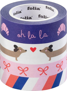 Washi-Tape 4er-Set Parisienne