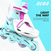 Neon Combo Skates Teal Pink US Big Kid 3-6