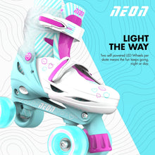 Neon Inline Skates Teal Pink US Big Kid 3-6