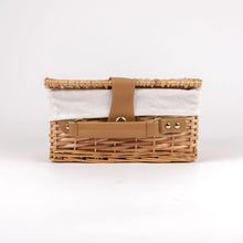 Forest Tin Tea Set in a Wicker Basket