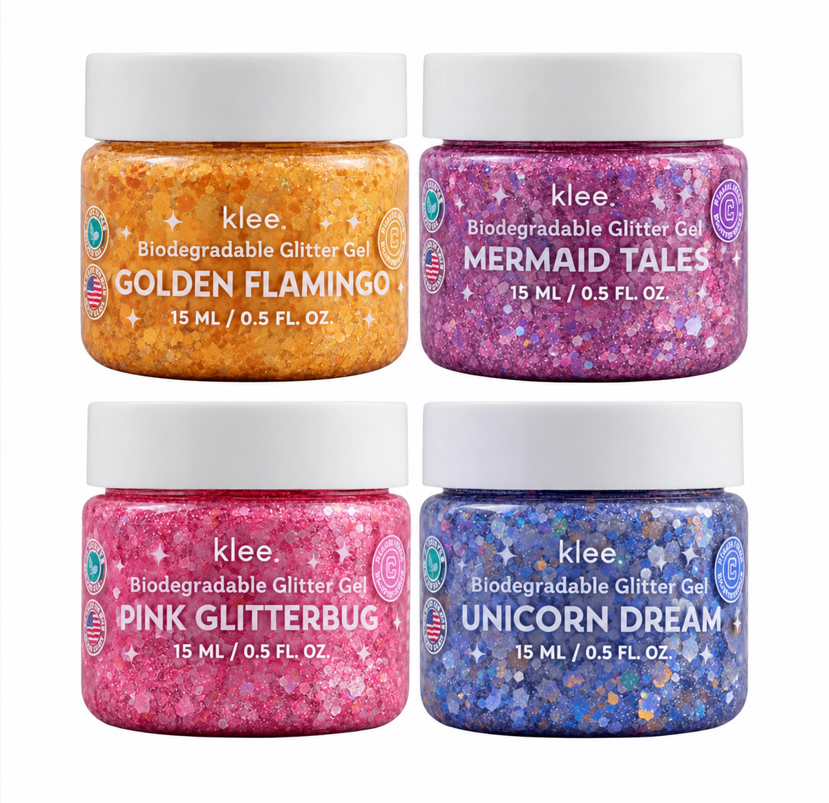 Biodegradable Glitter Gel 15 ML (4 colores)