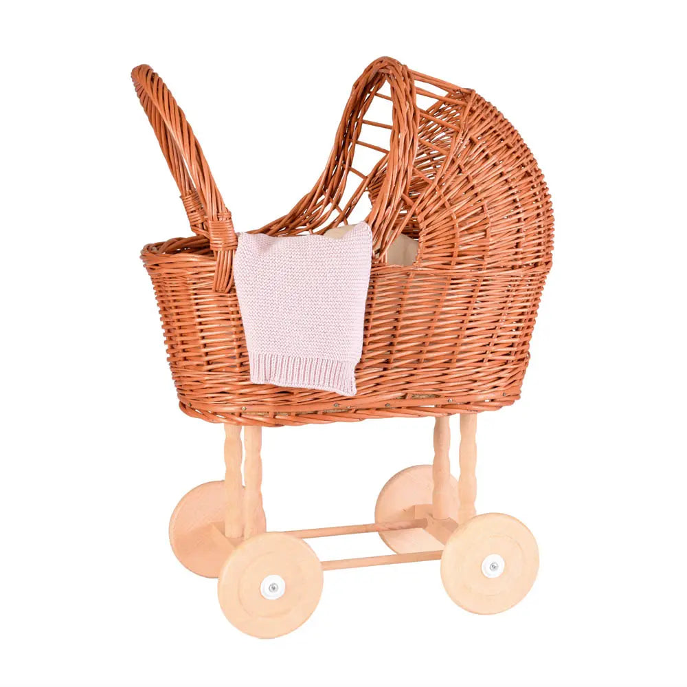 Wicker Doll Pram