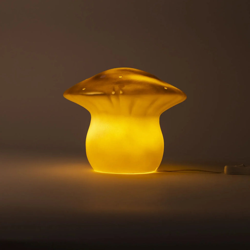 Medium Mushroom Night Lamp, Gold