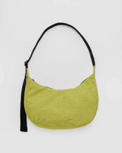 Medium Nylon Crescent Bag - Lemongrass