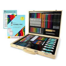 Wooden Artist Case Deluxe Set