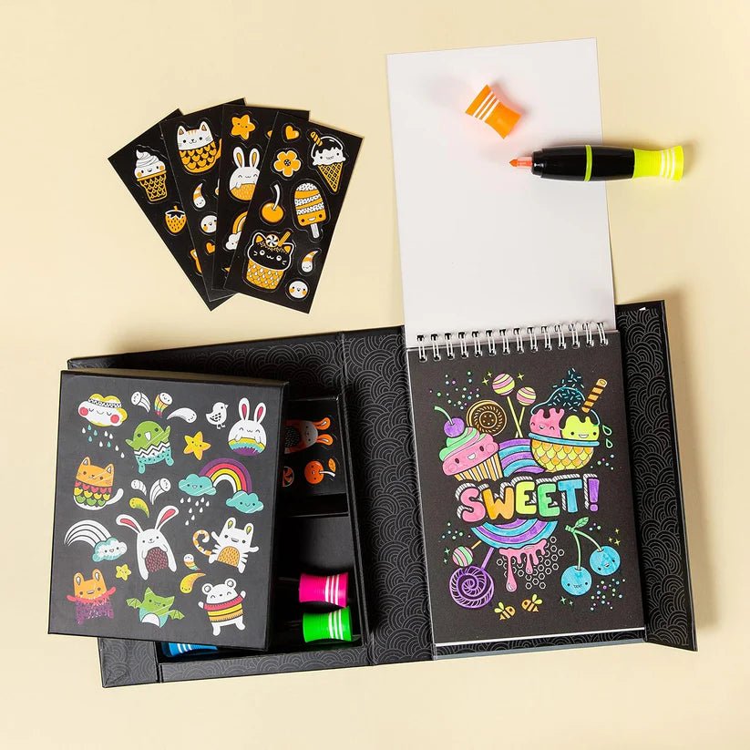 Neon Colouring Set - Glow Friends