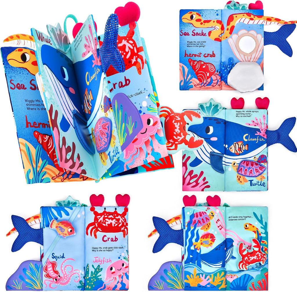 Joycat Sea Melody Cloth Book- Hand Carry