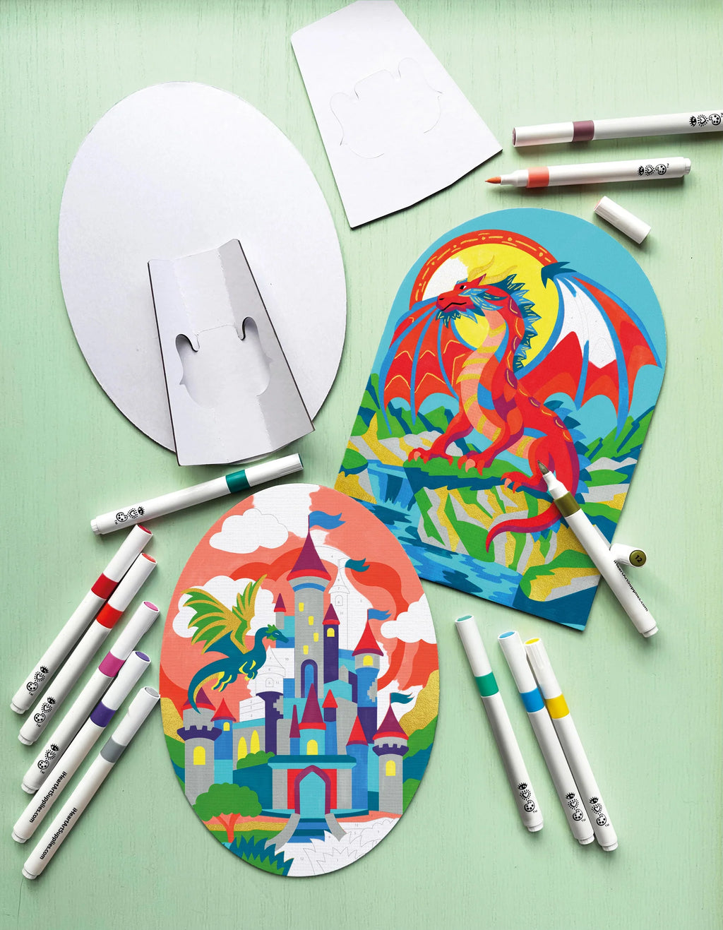 Marker By Numbers Dragons