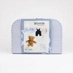 Morris Bear with Clothes in a Case