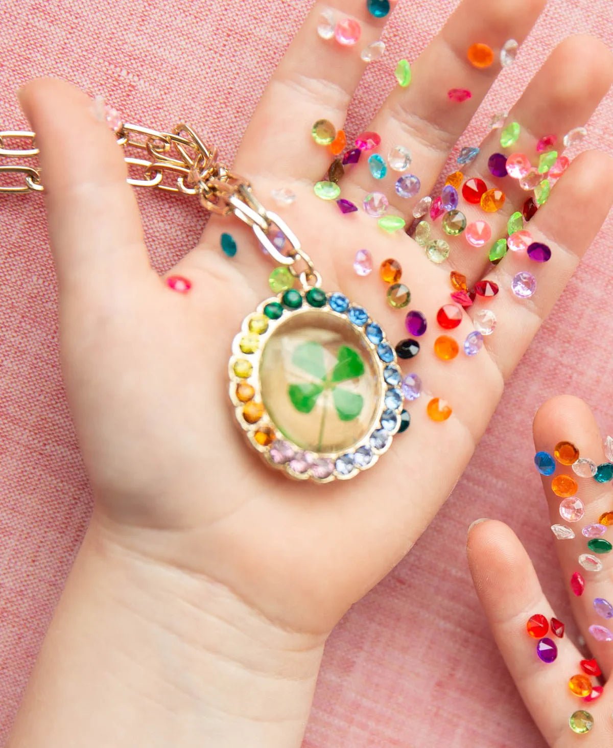 Lucky Streak REAL 4-Leaf Clover Necklace