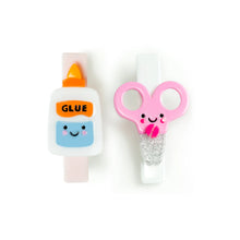 Scissor & Glue Perfect Pair Pink + Blue Hair Clips