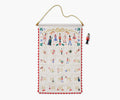 Nutcracker  Embroidered  Hanging  Advent  Calendar
