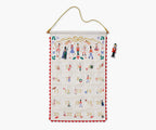 Nutcracker  Embroidered  Hanging  Advent  Calendar