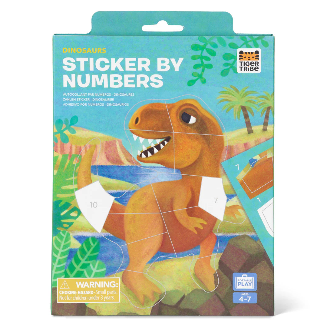 Sticker By Numbers - Dinosaurs