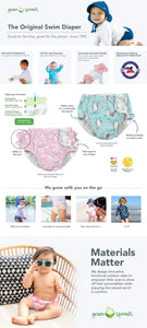 Eco Snap Swim Diaper-White (3 Tallas)