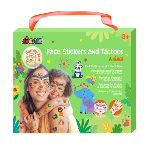 Face stickers and tattoos