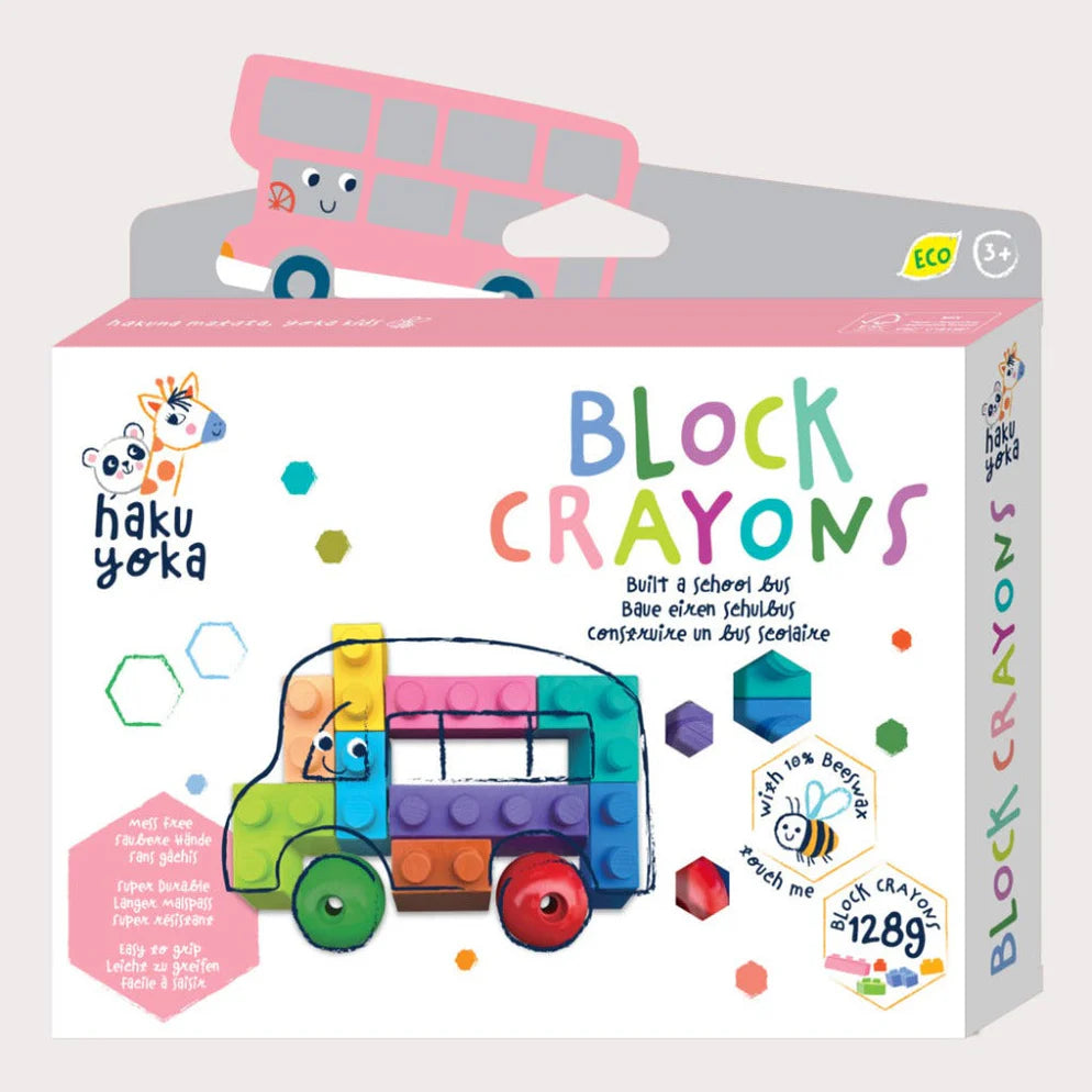 Block Crayons School Bus