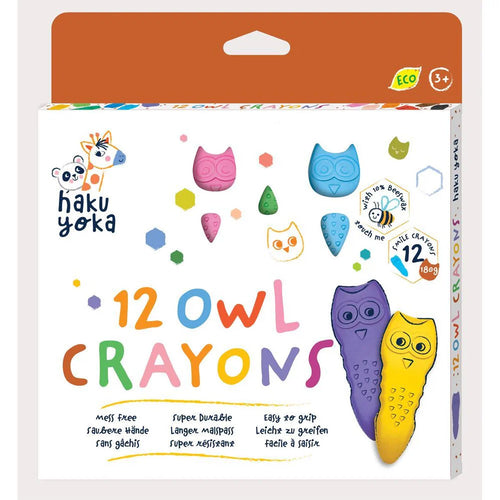 Owl Crayons 12 colors