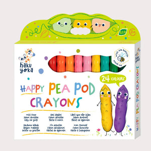 Happy Pea Pod Crayons-24 Colors