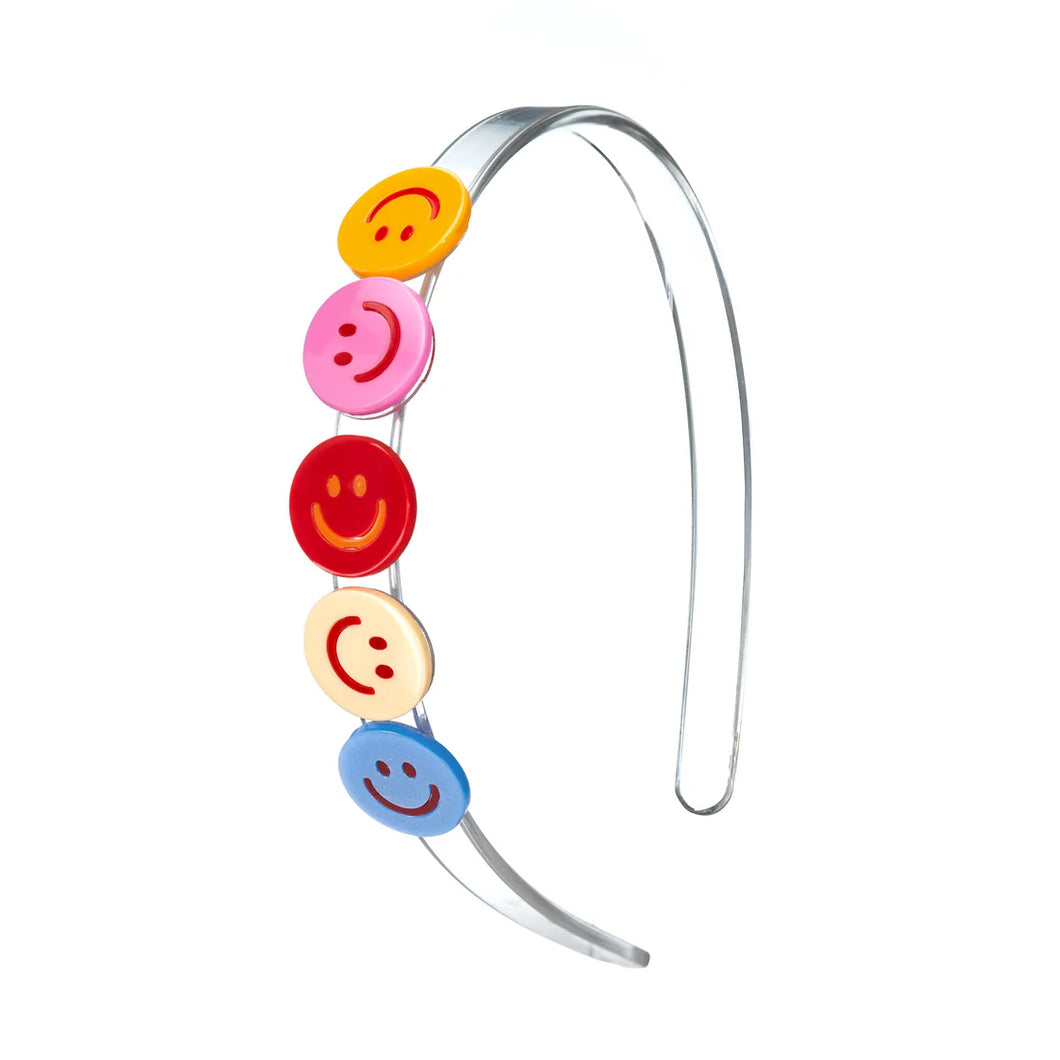 Multi Happy Face Colorful Headband