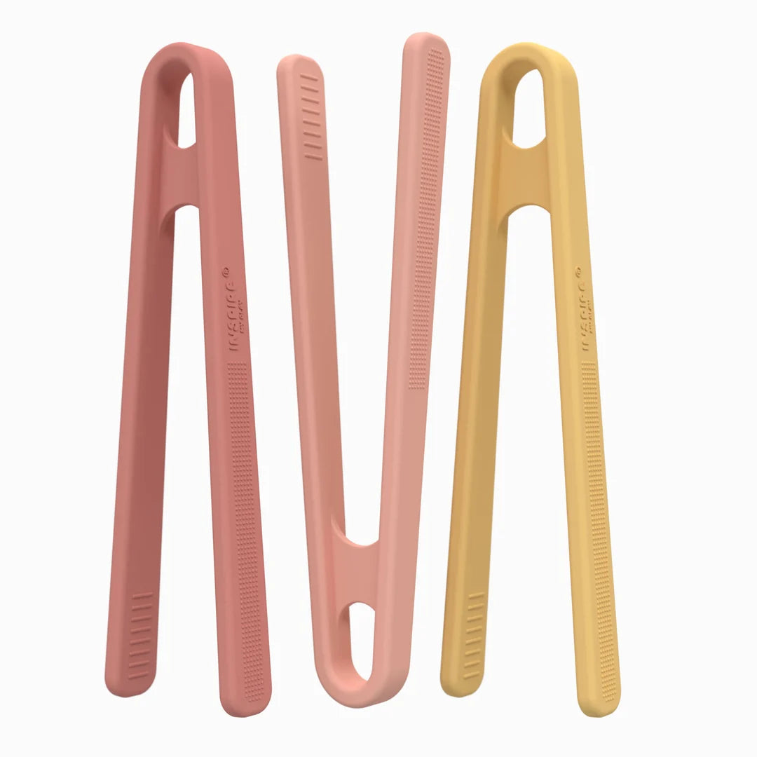 Coral/Yellow Tongs Set