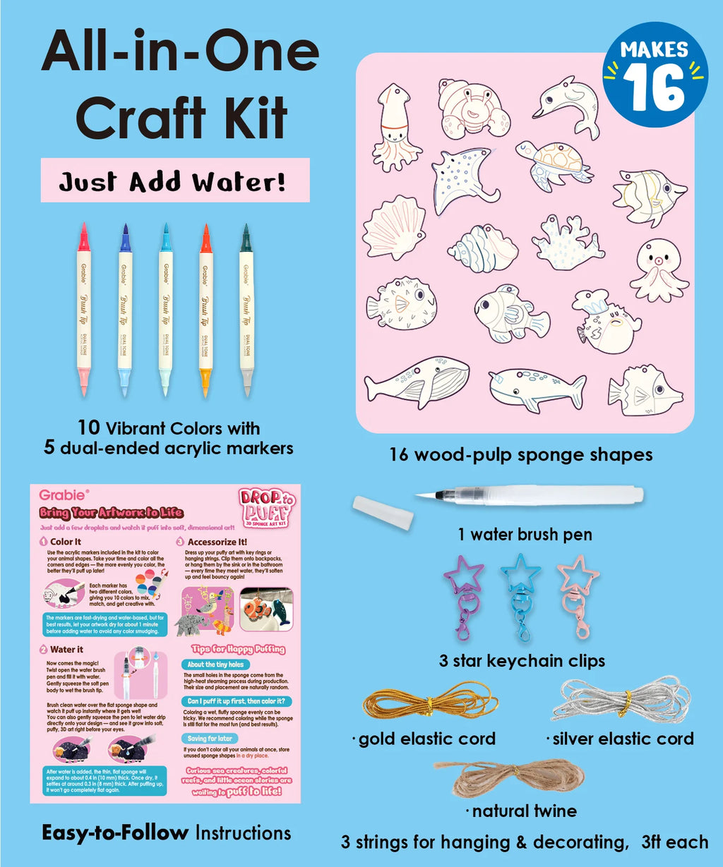 Drop to Puff 3D Sponge Craft Kit