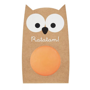 Owl Bouncy Ball Orange