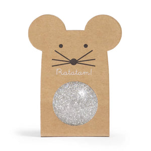 Mouse Glitter Bouncy Ball Sliver