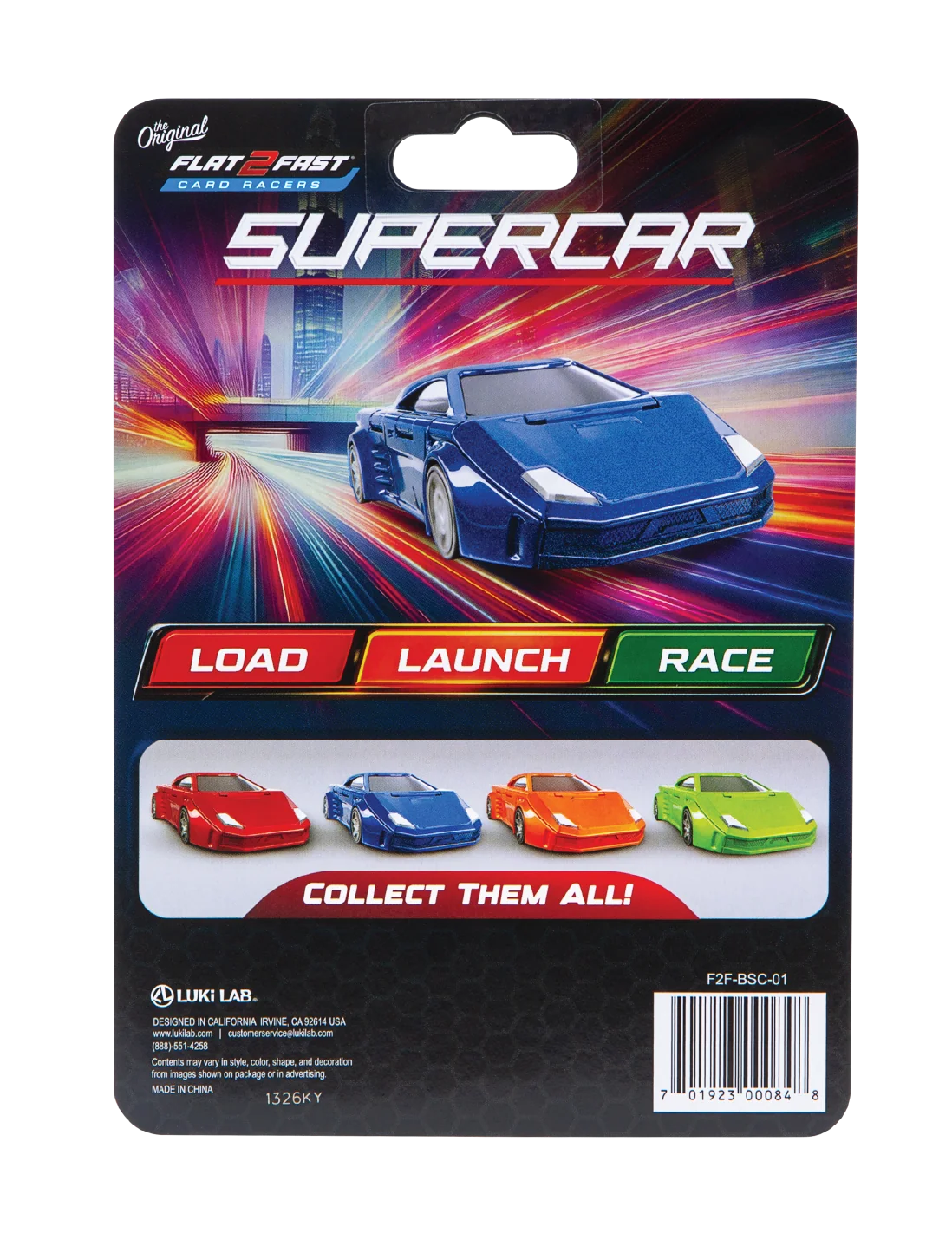 Flat 2 Fast Supercar (4 colores)