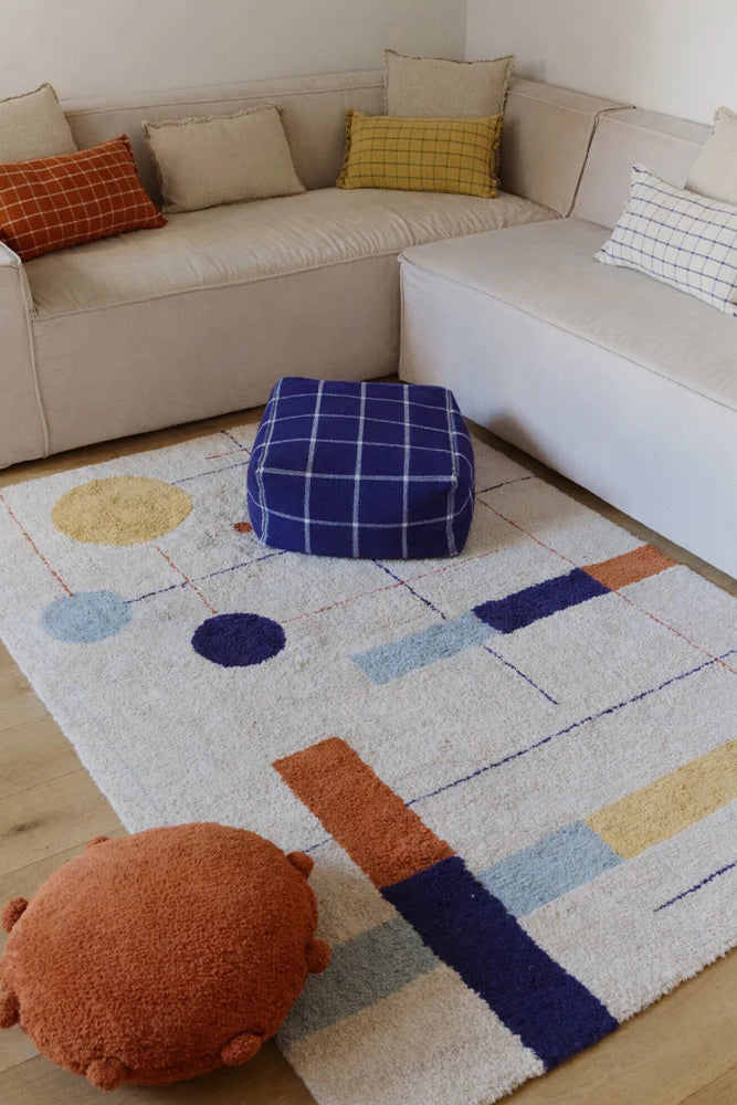 Washable Rug Geometrical Shapes - M