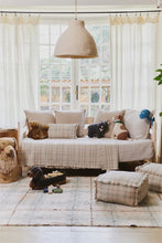 Washable Rug Tartan Blue Sage M