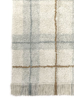 Washable Rug Tartan Blue Sage M