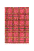 Washable Rug Tartan Vintage Red M