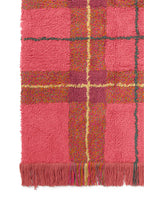 Washable Rug Tartan Vintage Red S