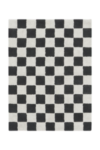 Washable rug Kitchen Tiles Dark Grey