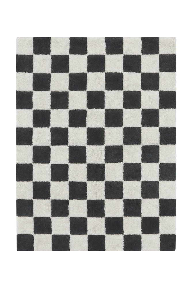 Washable rug Kitchen Tiles Dark Grey