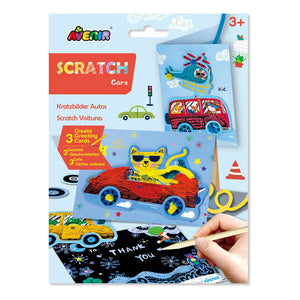 Scratch Greeting Card - Car
