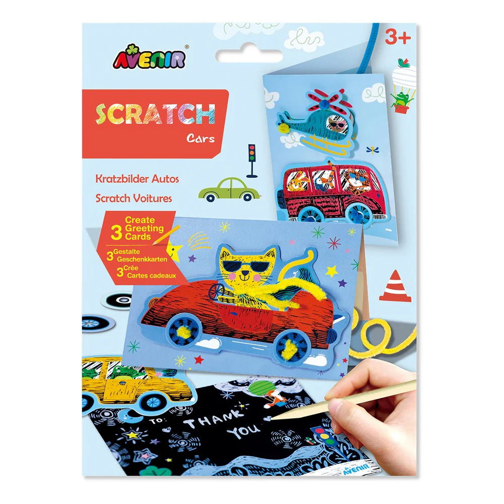 Scratch Greeting Card - Car