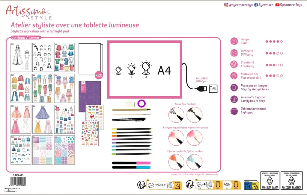 Fashion Workshop Light Pad - Sycomore
