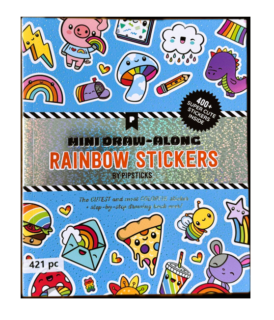 Mini Draw-Along Rainbow Sticker Book