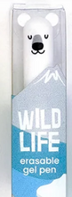 Wild Life erasable gel pens (6 animales)