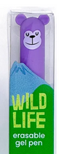 Wild Life erasable gel pens (6 animales)